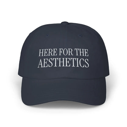 "Here for the Aesthetics" Hat - Black/Navy Printify