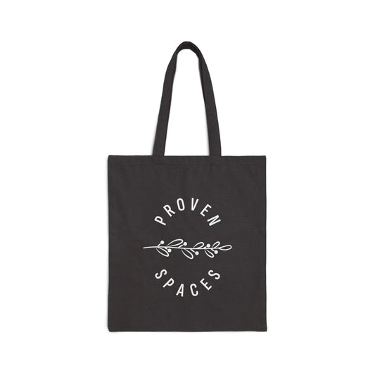 Proven Spaces Cotton Canvas Tote Bag – Eco-Friendly Shopping & Daily Use Printify