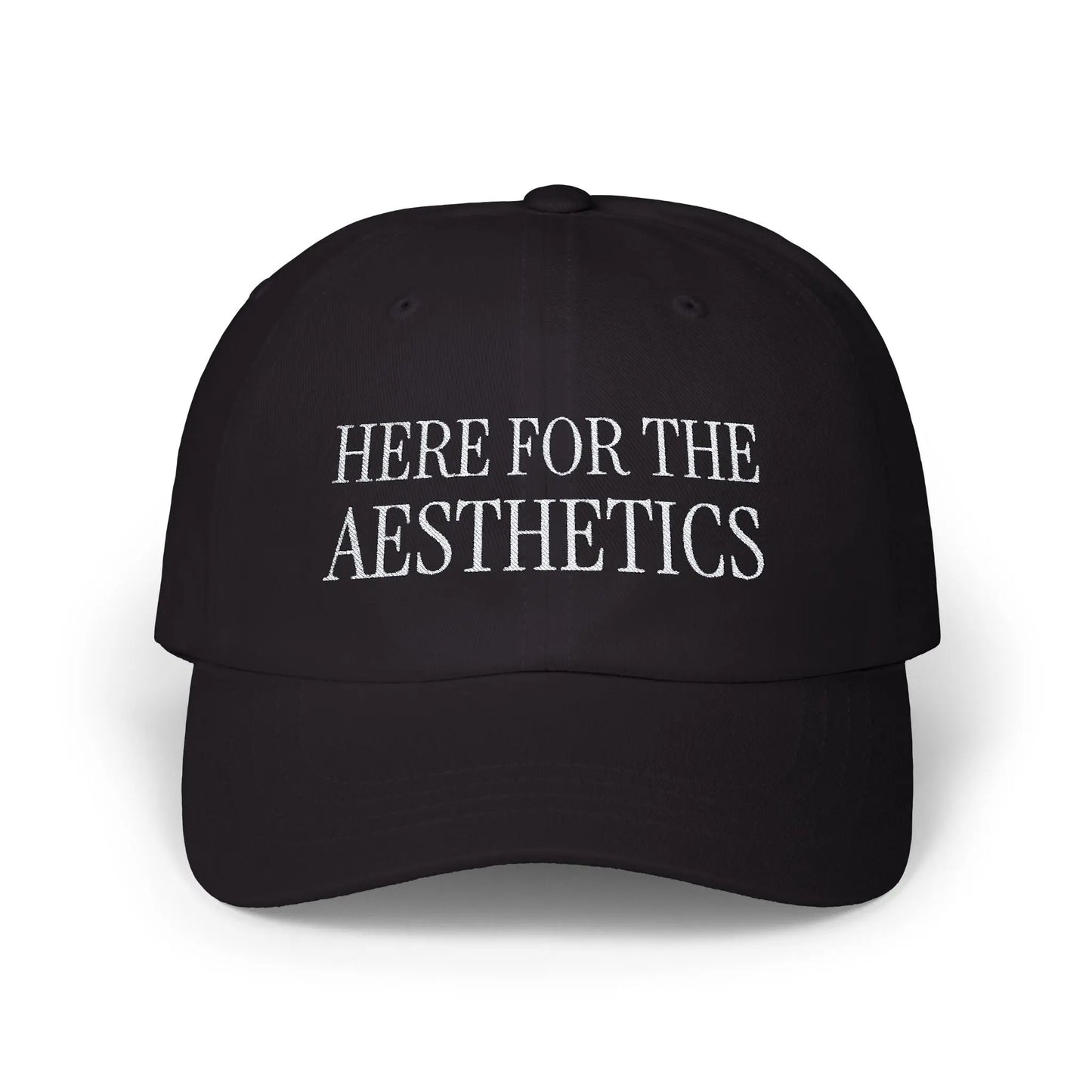 "Here for the Aesthetics" Hat - Black/Navy Printify